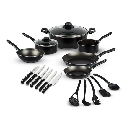 Batería  EKCO 988354 19 Piezas   Negro
