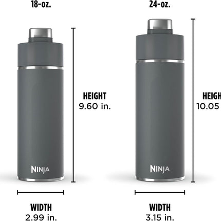 Termo Ninja DW1801GY de 532ml 18 oz Thirsti Gris