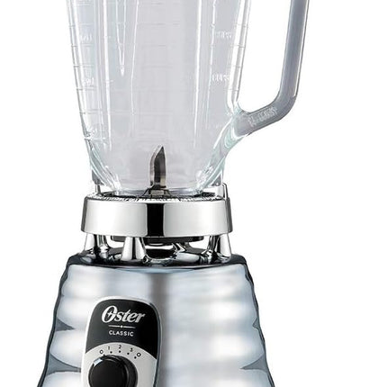 Licuadora Oster BLST4655013 Clásica Cromada con Perilla Ergonómica 3 Vel