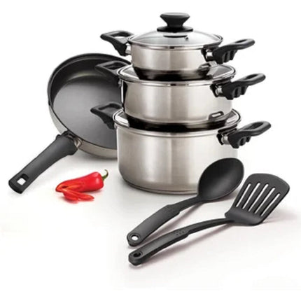 Batería de Cocina Tramontina sirve tambien en INDUCCION 9p Acero Inox