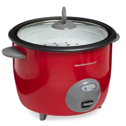 Duo Esencial Licuadora LAR LARLB-0003 1.5L 300w de vidrio  + Arrocera Hamilton Beach 37538N Rojo 5 Litros