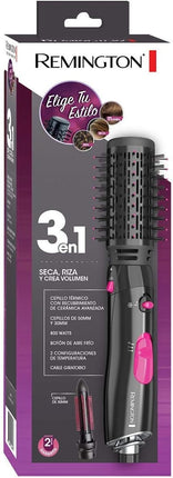 Cepillo de Aire Remington AS7051 3 en 1 Riza, Ondula y da Volumen