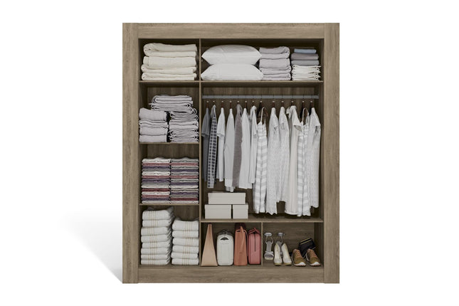 ROPERO KAPPESBERG H563 NO ROP DE 205X170X55 CM COLOR NOGAL