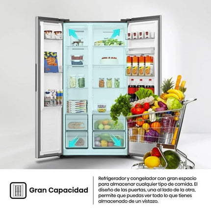 Refrigerador Hisense RS20N6WCX 20 Pies Cúbicos Duplex Inox