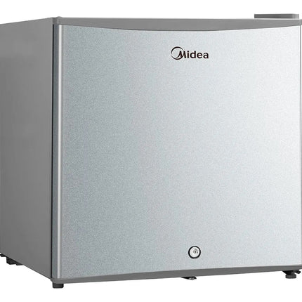 Frigobar Midea MDRD86FGM50 Always Cool Una Puerta 2ft³ Plateado Mini Electrico Chiquito Llave De Seguridad