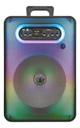 Bafle Fussion BY80001 12'' Bluetooth Fm Usb Micro Sd Luz Led Negro
