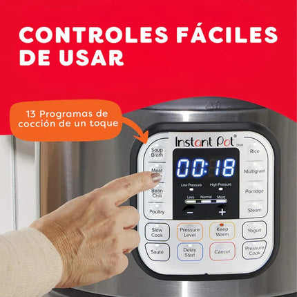 Olla de Presión Multiusos Instant Pot 112-0170-01-MX ® Duo™ 7 en 1 de 5.6 L