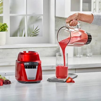 Licuadora Black & Decker BL0876-2RDLA Vaso Vidrio 700W de 8 Vel Rojo
