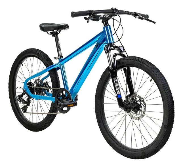 Bicicleta Alubike 24 Sierra 8 Velocidades De Aluminio Celeste Unitalla