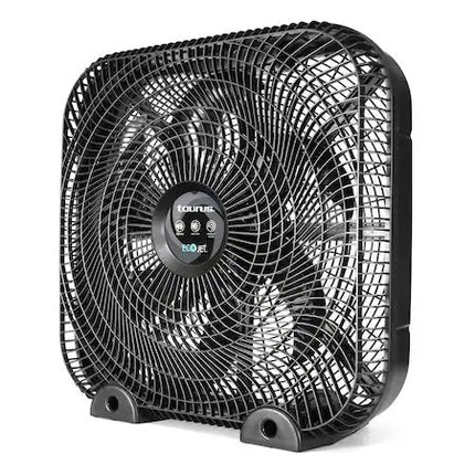 Ventilador Cuadrado de Piso Taurus Eolo Negro 20'' Gran Flujo de Aire Ecojet