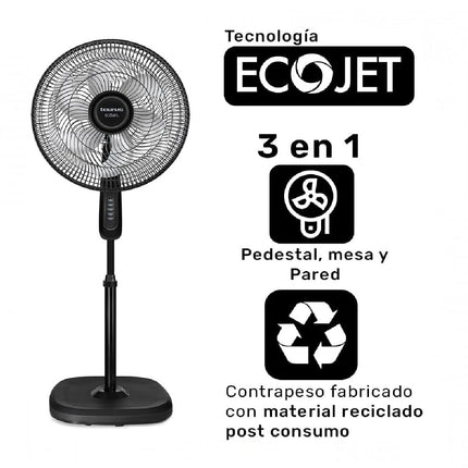 Ventilador Taurus Silent Power 3 Velocidades, 18" Negro