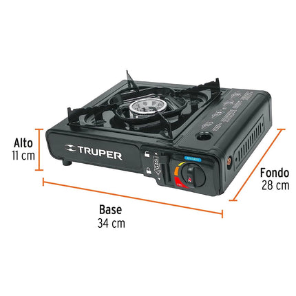 Parrilla de gas portatil Truper ESPO-1 con tanque