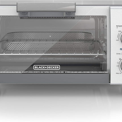 Tostador BLACK+DECKER TO1785SG de 4 rebanadas gris