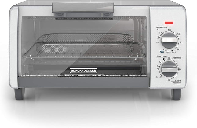 Tostador BLACK+DECKER TO1785SG de 4 rebanadas gris