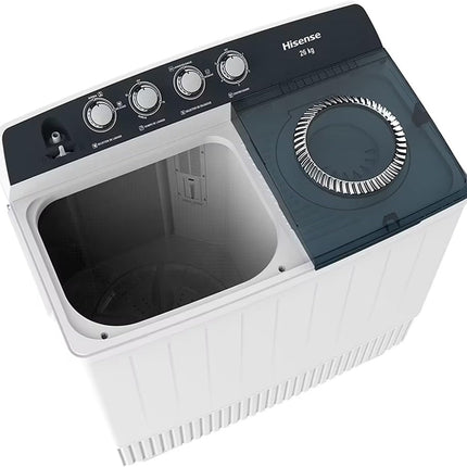 Lavadora Hisense WSA2601PX 2 Tinas 26 kg Lavado/13 kg Centrifugado Blanco