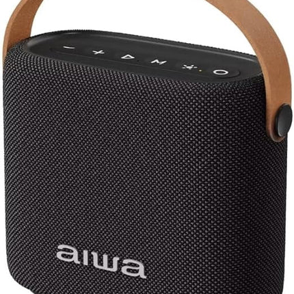 Bocina Portátil AIWA IPX4 AWS70BTB Bluetooth 5.3 con 14W, luz LED de Atardecer, batería 2000 mAh