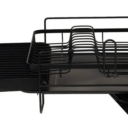 Escurridor de Platos Extensible Vasconia Esencial ES Negro para Tarja