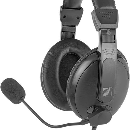 Diadema Multimedia Green Leaf 18-9052 Entrada 3.5mm, Cable 1.2m, Negra