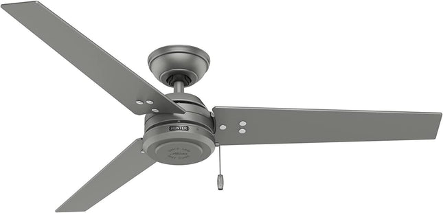 Ventilador Hunter 59262 de Techo c/Cadena 52'' 3 Aspas Reversibles Gris Mate