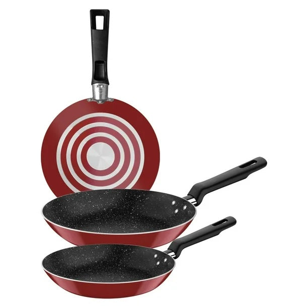 Set Juego de 3 sartenes Tramontina Roch 27899178 De Aluminio