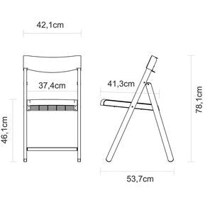 Juego de Sillas Plegables y Mesa Tramontina Potenza Amarillo 10630096