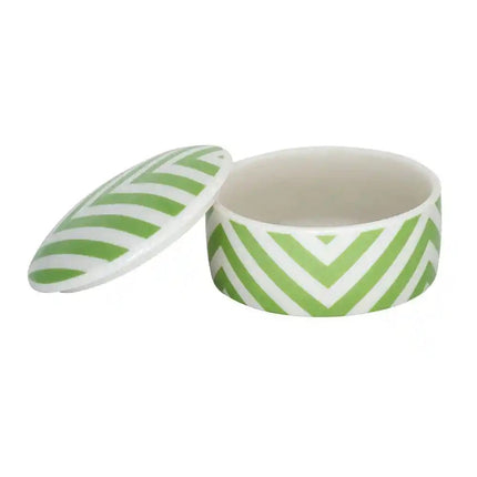 JOYERO DOMINIC DAV 6017 VERDE Y BLANCO 8.5X4.5 CM