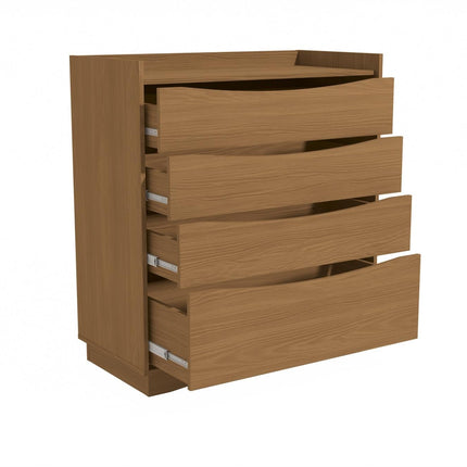 COMODA KAPPESBERG M260 CN COM DE 101 X 91 X 45CM COLOR CANELA CON 4 CAJONES
