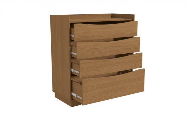 COMODA KAPPESBERG M260 CN COM DE 101 X 91 X 45CM COLOR CANELA CON 4 CAJONES