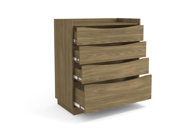 COMODA KAPPESBERG M260 NG COM DE 101X91X45 CM CON 4 CAJONES COLOR NOGUEIRA