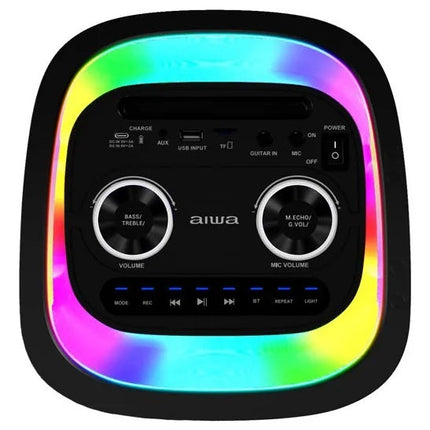 BOCINA AIWA AWPOH4D Bluetooth Portatil Karaoke Tws Led