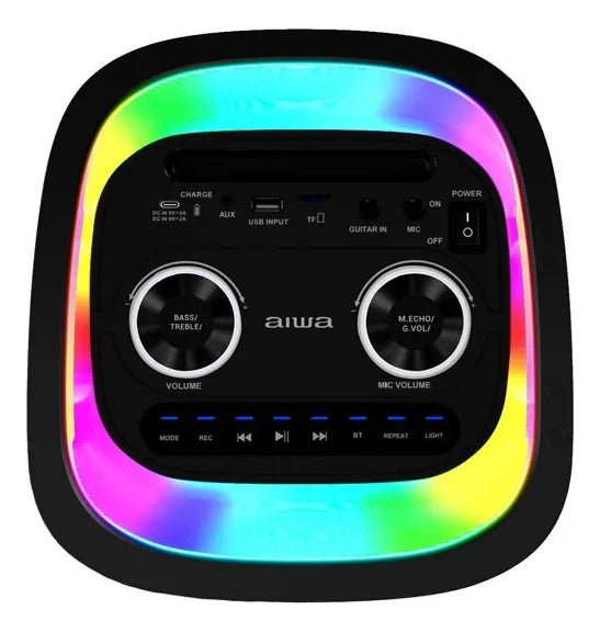 BOCINA AIWA AWPOH4D Bluetooth Portatil Karaoke Tws Led