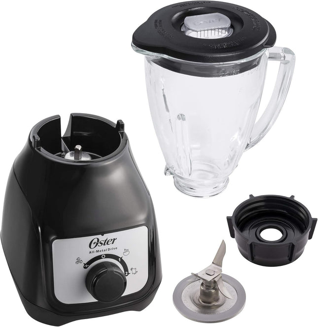 Licuadora Oster BLSTKAG-BRD Con Vaso De Vidrio Y Control De Perilla
