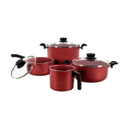Combo Microondas Mirage Microwave MWD020E 0.7 110v Espejo + Bateria Tramontina 32200308 GENOVA 15 PIEZAS ROJO