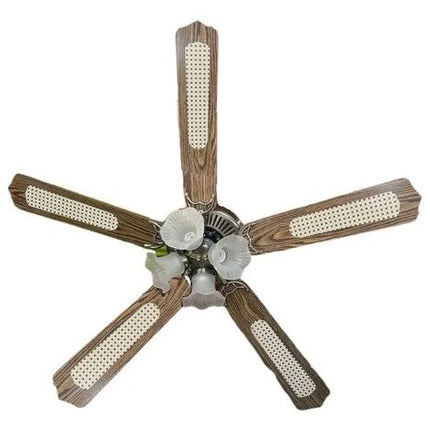 Ventilador de Techo Apolo A52AC5L4C A 52" P/ Interior Antiguo Café