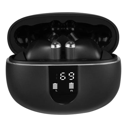 Audífonos Kaiser KH-9130BK true wireless Bluetooth ® con base de carga, negro