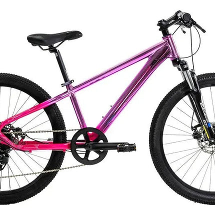 Bicicleta Alubike 24 Sierra 8 Velocidades De Aluminio Gris Rosa Unitalla