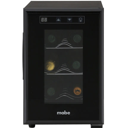 Cava de vino Mabe MW6XDBB 6 botellas Negra
