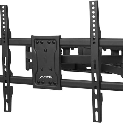 Soporte de Pared para TV Mitzu LCD-4290 42 a 90”, Doble Brazo Articulado de Alta Resistencia, Giro 120°, Inclinación -12°/+8°, Soporta 65 kg