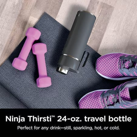 Botella de Agua Ninja Thirsti DW2401GY 700 ml de Acero Inoxidable