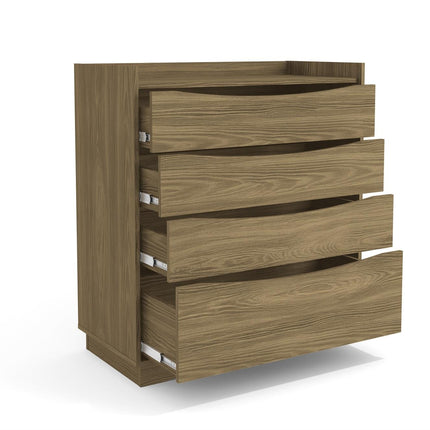 COMODA KAPPESBERG M260 NG COM DE 101X91X45 CM CON 4 CAJONES COLOR NOGUEIRA