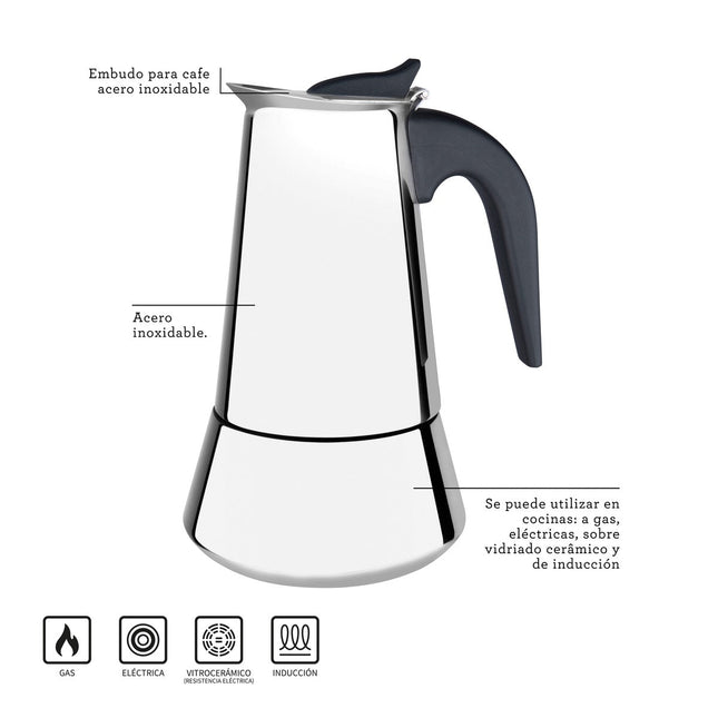 Cafetera Italiana Tramontina 61768100 para Expresso 350 ml