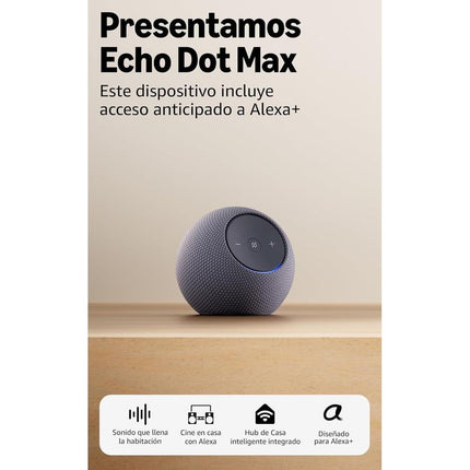 Bocina Amazon Echo Dot Max BOD6SX8VLQ Grafito Con IA