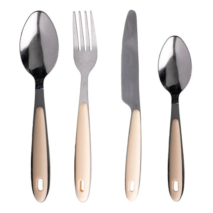 Juego de Cubiertos EKCO TRENDS CUB17 de 17 PZS Beige