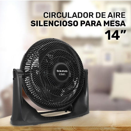 Ventilador Taurus Turbine 14'' Negro