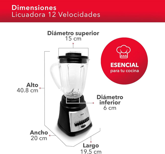 Licuadora RCA RC-L1 con 12 Velocidades