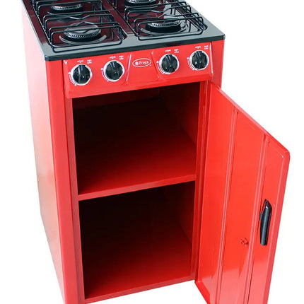 Parrilla a gas Fraga P225 roja y negra
