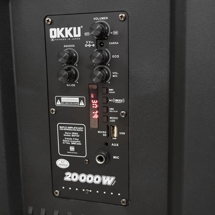 BOCINA OKKU BAF157 15" de 20 000 W de potencia.