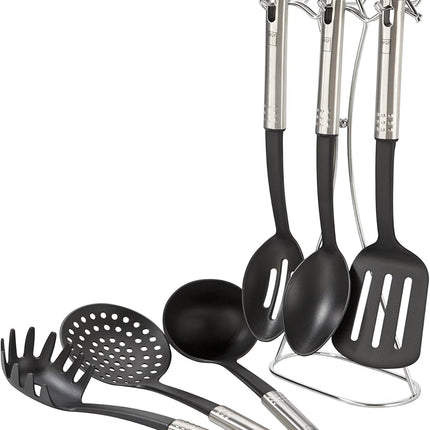Utensilios Maid  7 piezas  en acero inoxidable y nylon resistente