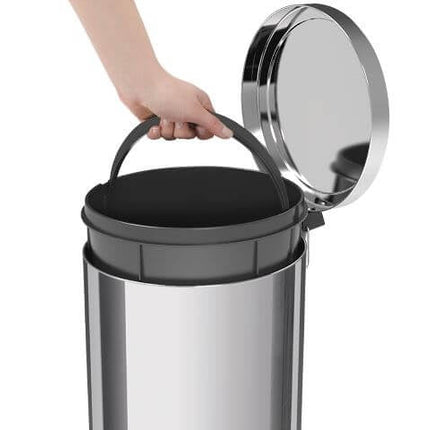 Bote de Basura Tramontina 94538105 Acero Inoxidable con Pedestal 5 Lit