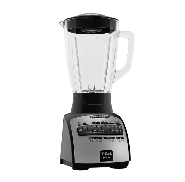 Licuadora 14 Velocidades T-Fal Infinyforce XL Negra con Vaso de Vidrio de 2.2 L, 550 W, LN8248NX
